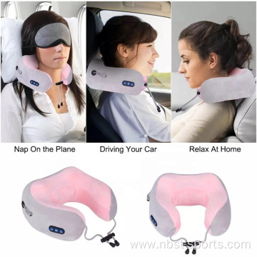 Vibrating Portable Electric Therapy Neck Massage Pillow